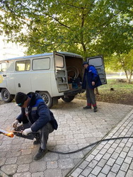 Калужские бригады продолжают аварийно-восстановительные работы в Луганской Народной Республике